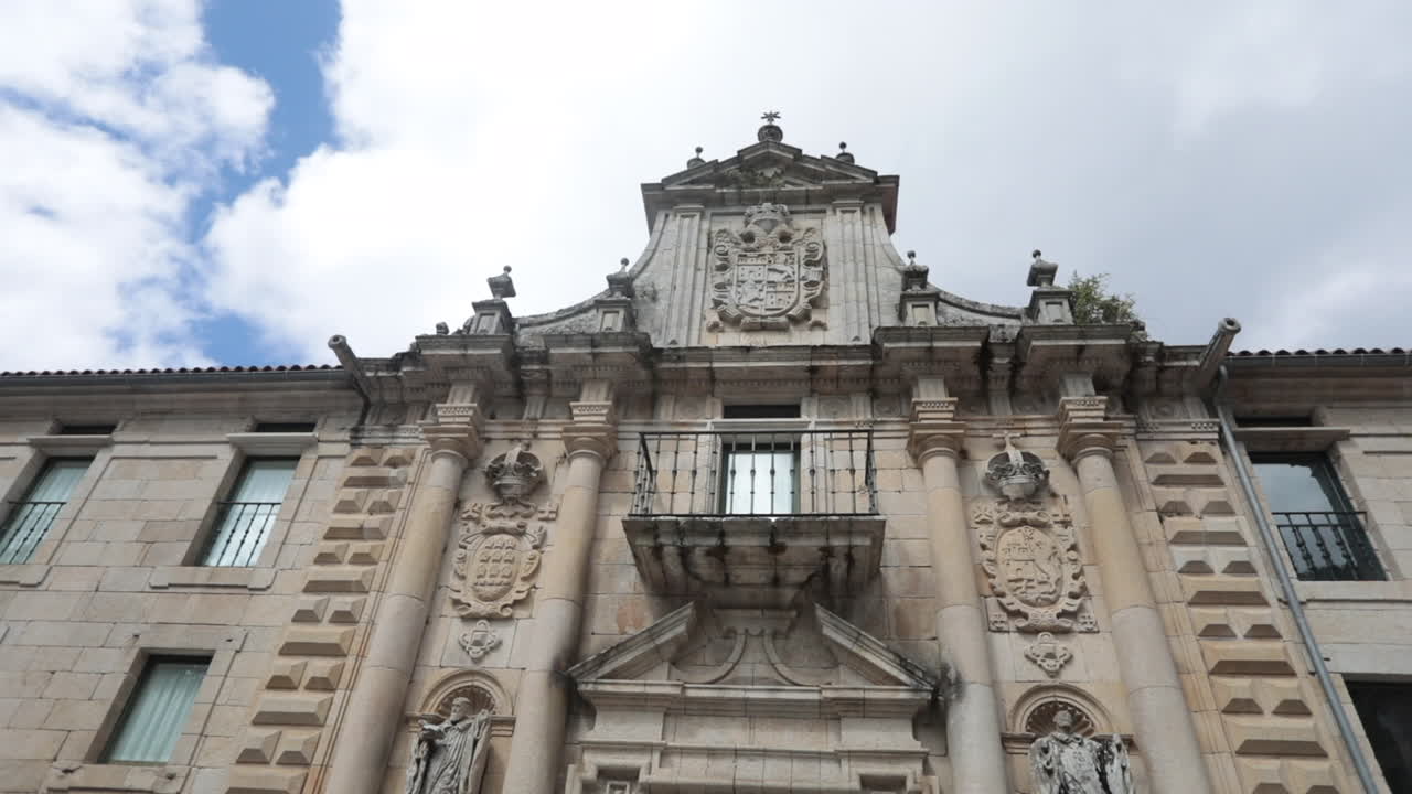 Ancient Stone Monastery in Galicia, Spain