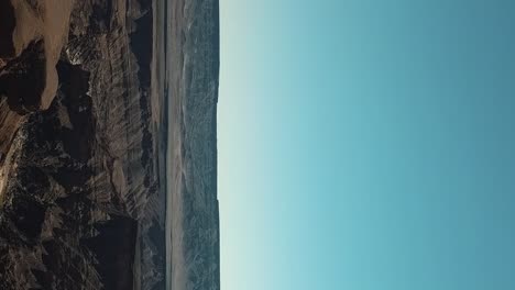 aerial vertical shot fish river canyon in namibia, africa