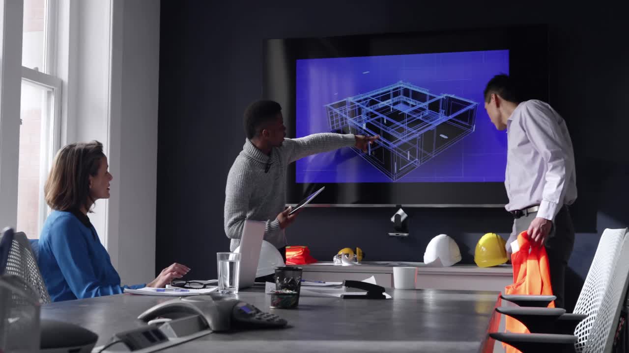 Business professionals working in a modern office&acirc;&euro;&uml;