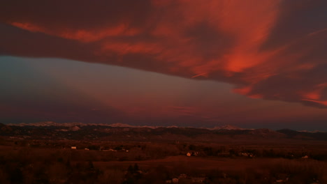 sunrise on longs peak