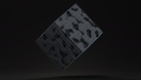 abstract cube shape, cube geometry, 3d rendering.