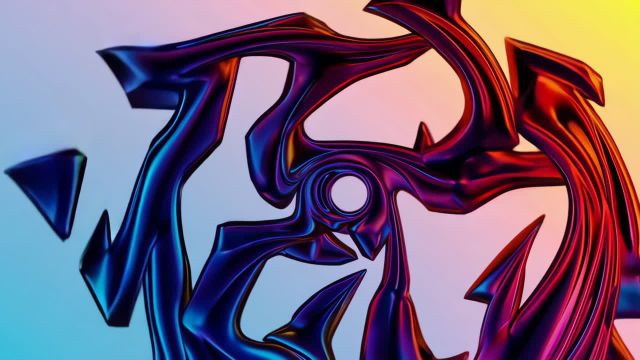 Abstract Metallic Shapes