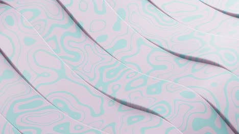 abstracte golven rollen met gestructureerde golvende strepen minimalistische stijl