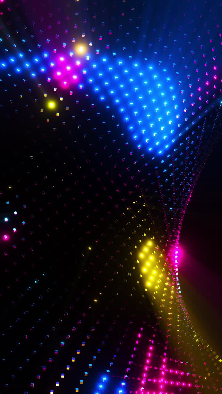 Sfondo animato scintillante astratto. Video verticale in loop