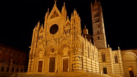 catedral de siena - lapso de tiempo, toscana, italia