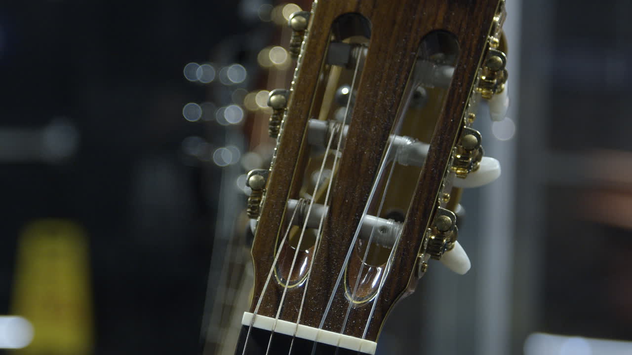 Isolated electric guitar in professional recording studio