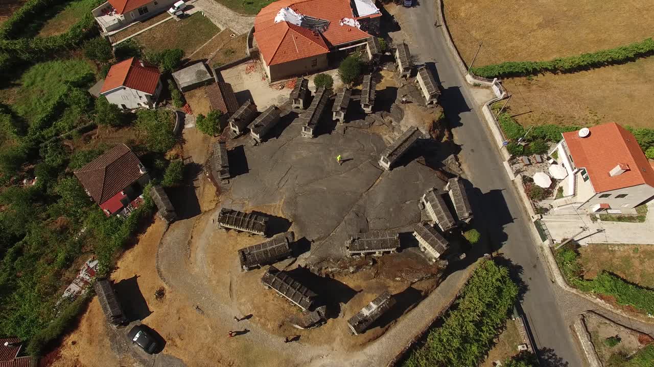 vista superior del pueblo de soajo