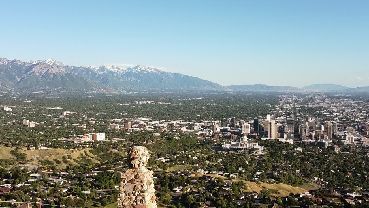 Ensign Peak in Salt Lake City, Utah