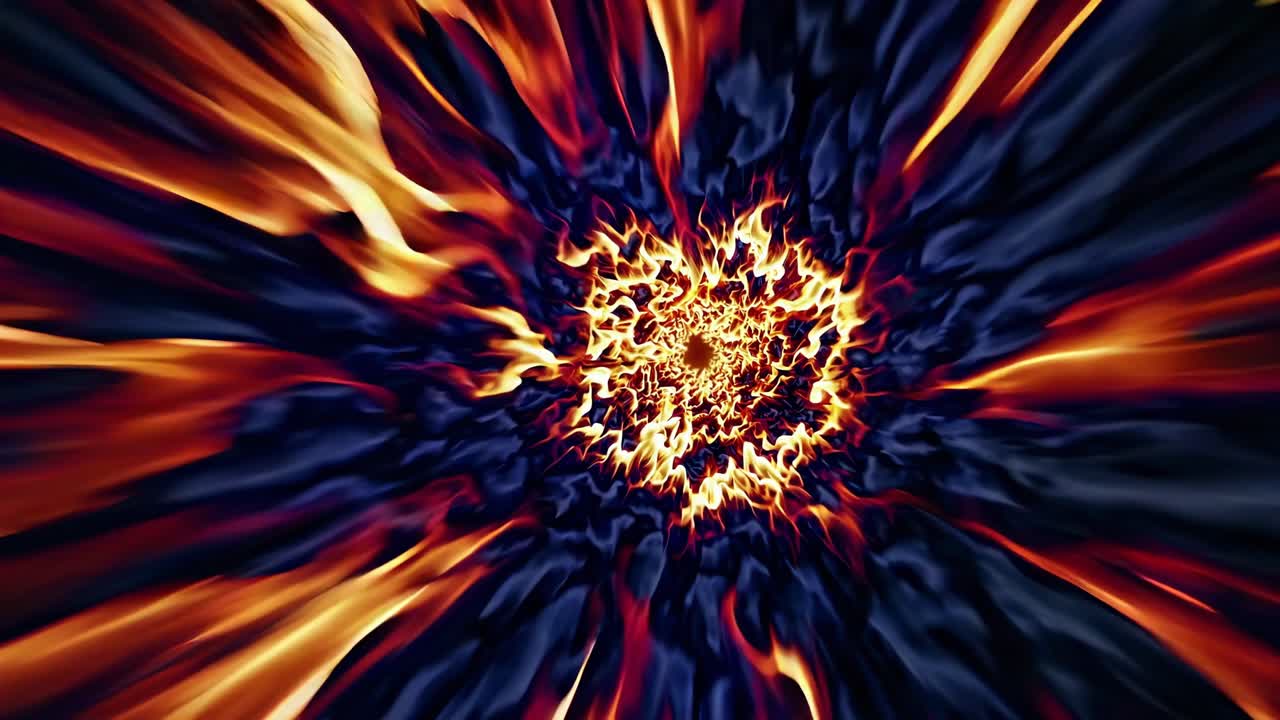 explosión de fuego abstracto