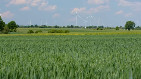 Solución-Conceptual-Contra-El-Cambio-Climático,-Turbinas-Eólicas-En-Campo-Verde