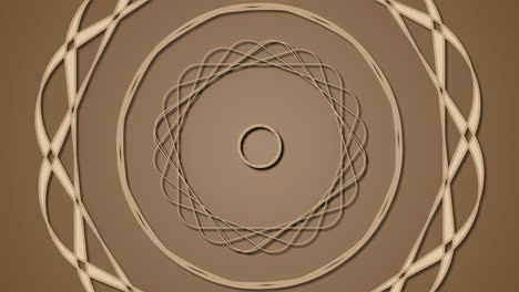 estilo vintage arte de mandala fondo de patrón animado, útil para gráficos en movimiento, boda, cumpleaños, invitación, etc., fondo de patrón de mandala