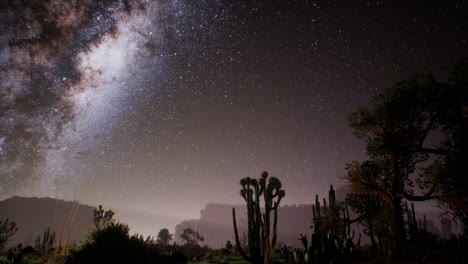 Die-Milchstraße-über-Der-Wüste-Von-Utah,-USA