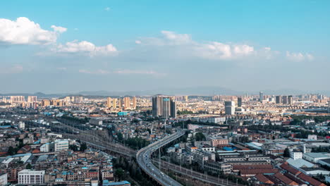 paisaje urbano metrópolis moderna con rascacielos
