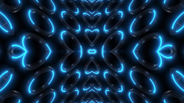 Abstract Neon Pattern Background