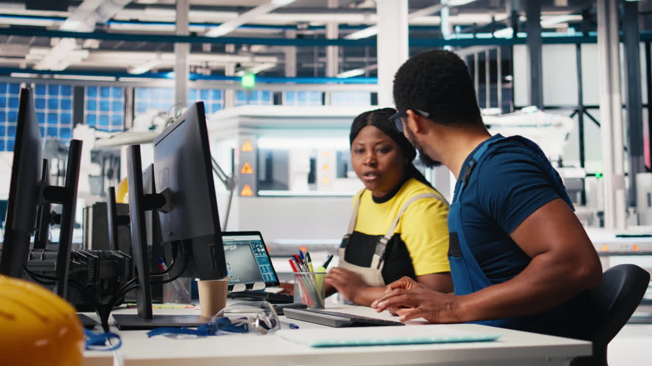 Vertical Video Engineer monitors solar power output in high tech production facility
