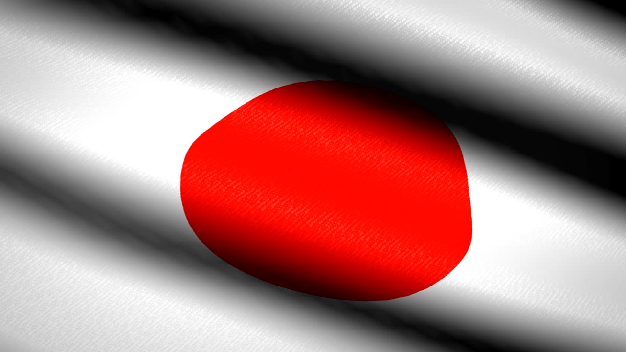 일본: 파동하는 섬유 텍스처 된 배경, 원활한 루프 애니메이션, 풀 스크린, 느린 동작, 4k 비디오