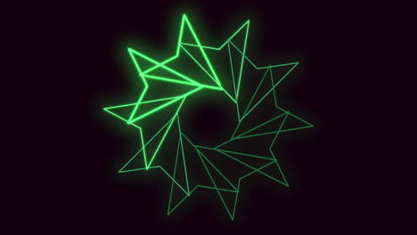 Pulse-neon-green-triangles-in-circle-on-black-gradient