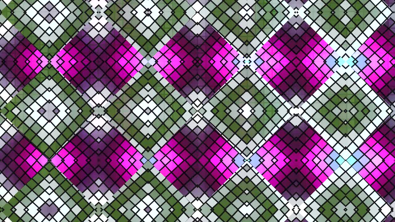 kaleidoscopio en movimiento. gráficos en movimiento de 4k