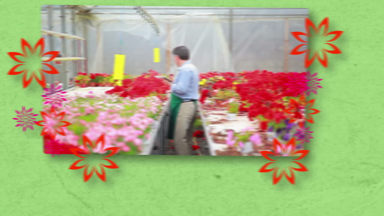 일 하는 꽃 가게 의 몽타지