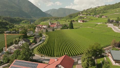 Beschreibung:-Gleiten-Sie-Durch-Malerische-Weinberge,-Während-Taxis-Und-Autos-Durch-Die-Schönheit-Des-Weinlandes-Navigieren