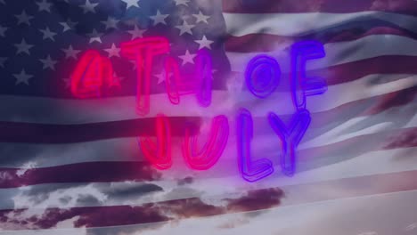 4th-of-July-text-and-an-American-flag