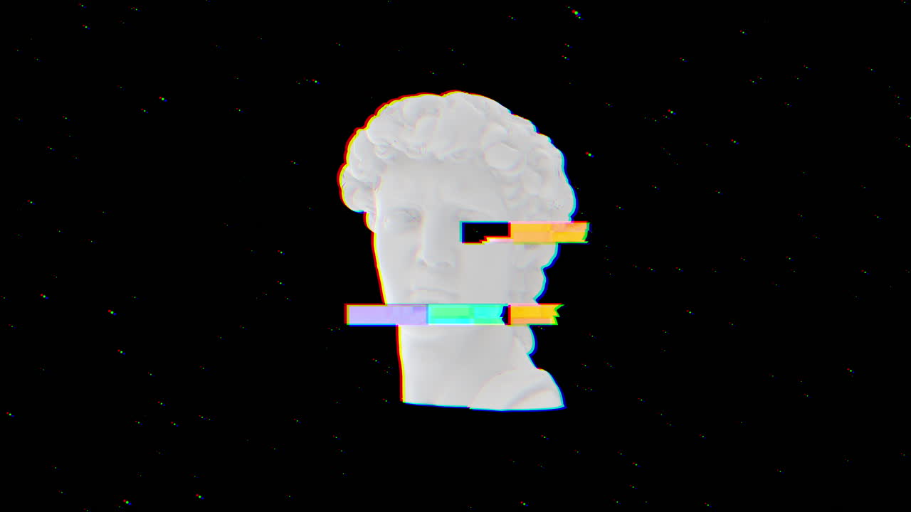 escultura abstracta en 3d de david miguel ángel. arte de fallas, estatua de vapor.