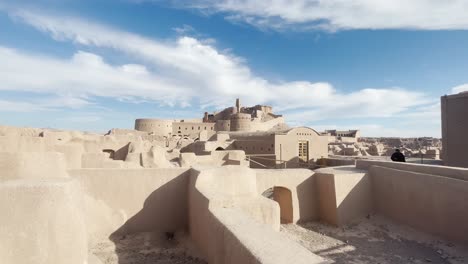 arg-e bam citadel's earthen maze, kerman, iran