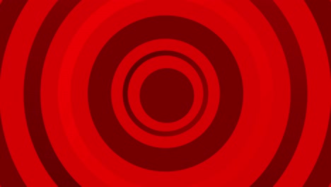 Abstract-animated-background-with-red-colored-pulsing-concentric-circles-and-trembling-center