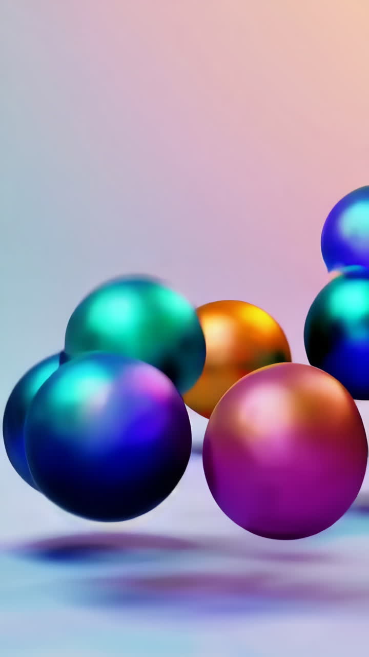 esferas abstractas y coloridas