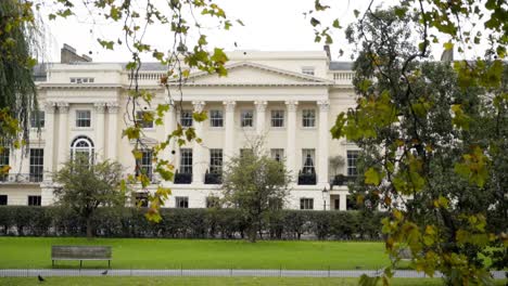 elegant building in a park