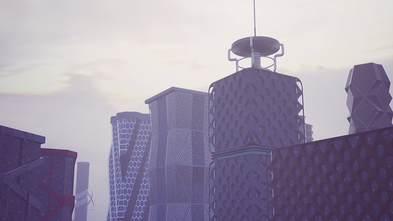 Marvels of modern architecture showcasing unique designs in a city skyline