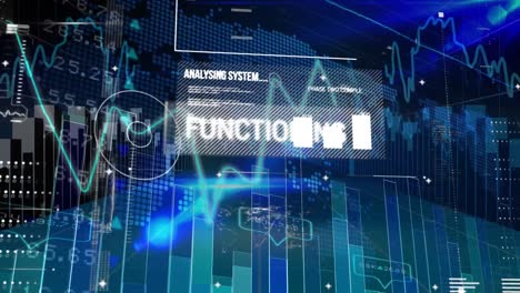 Animación-Del-Texto-De-Análisis-Y-Procesamiento-De-Datos-Financieros-Sobre-El-Mapa-Mundial