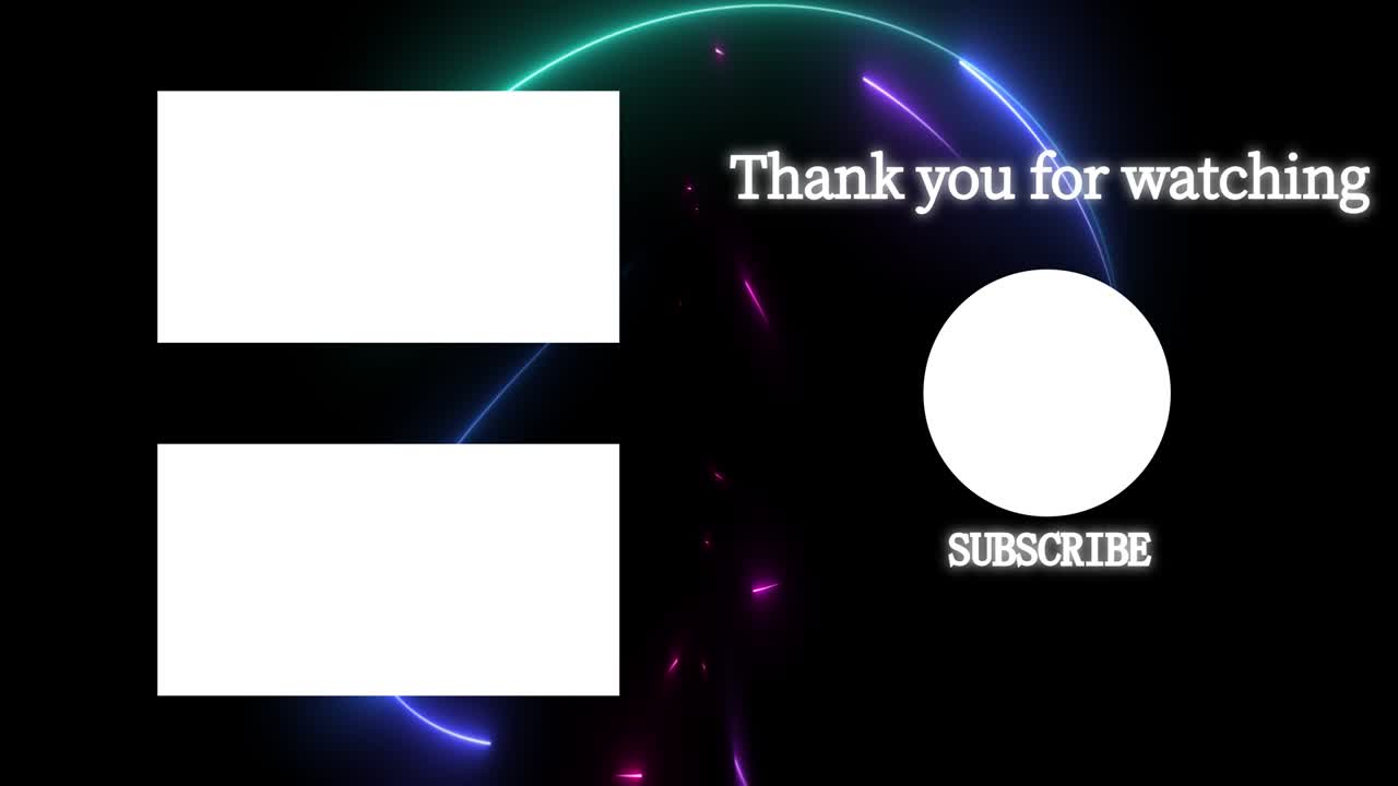 멋진 엔딩 카드 엔딩 스크린 모션 그래픽