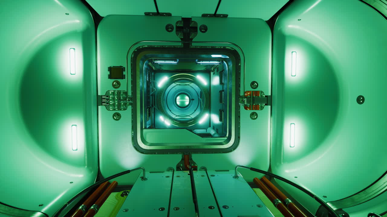 미래의 녹색 공간 복도