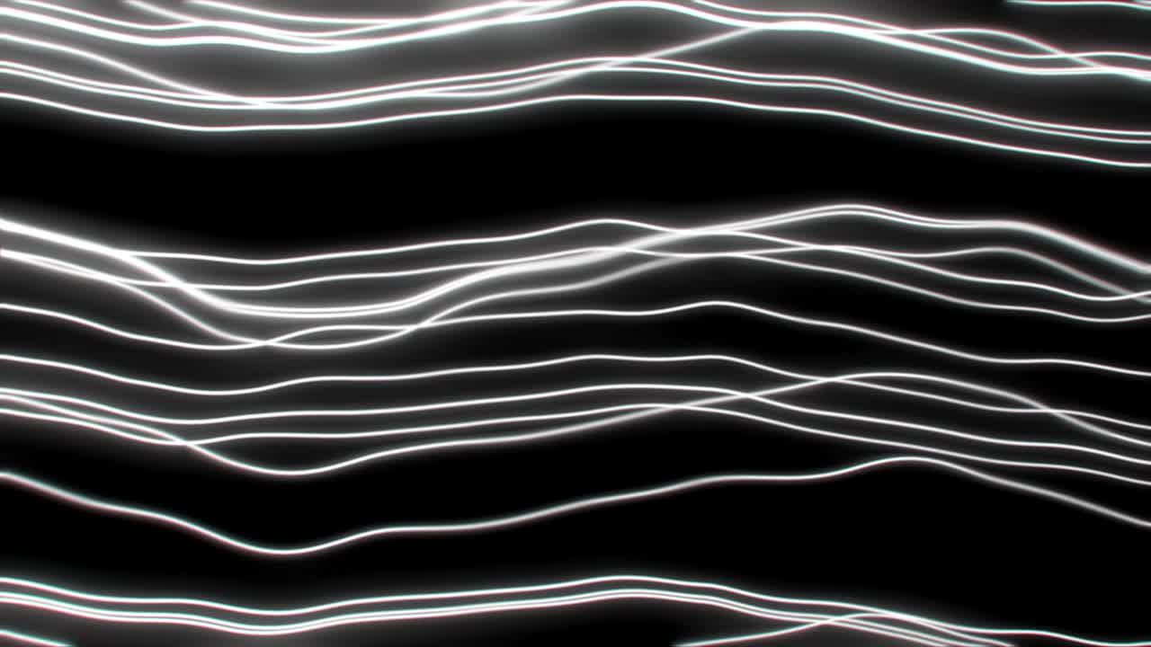 Abstract Neon Wavy Lines.