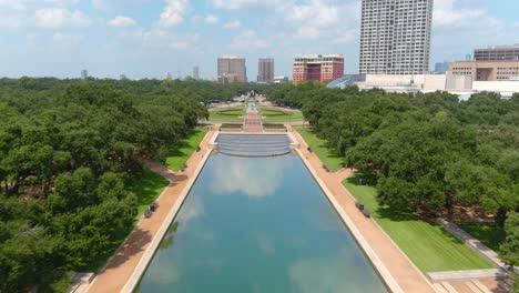 aerial of the houston museum district