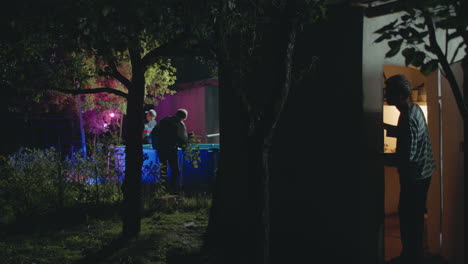 nighttime garden surveillance