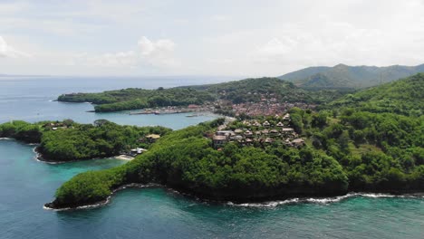 área aérea de padang bai bali, indonesia