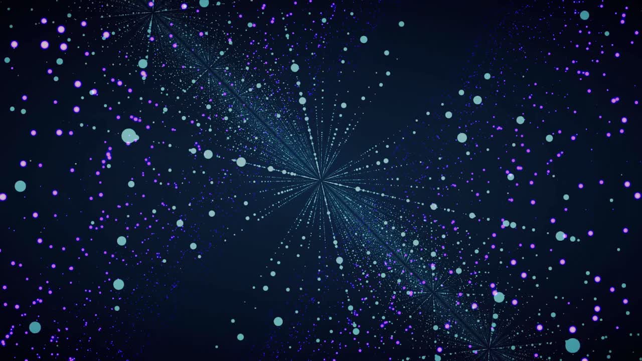 Abstract digital art background with blue and white lights