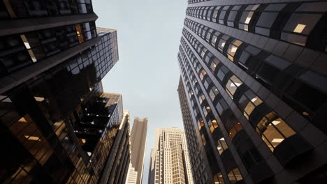 Manhattan-Wolkenkratzer-Mit-Himmel-Nachschlagen