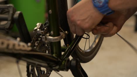 adding zip ties to secure a bicycle brake cable