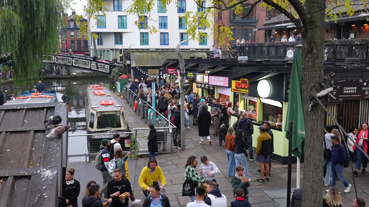 Busy Day at Camden Market, London