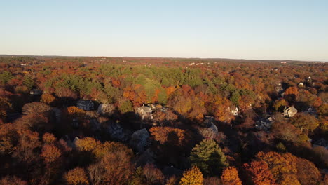 Drone-shot-of-Melrose-massachusetts