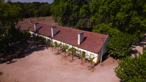 Luftaufnahme-Ländliche-Portugiesische-Bed-&amp;-Breakfast-Unterkunft-Malerisches-Zimmer