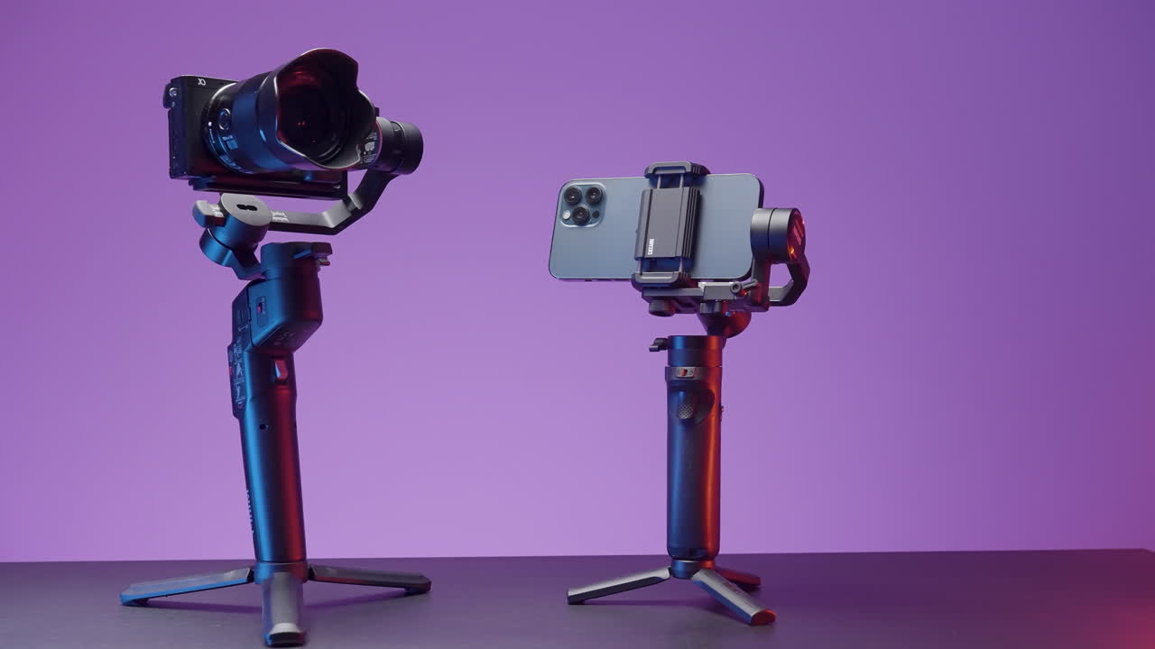 Camera and Smartphone Gimbal Setup