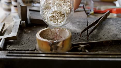 jewelry designer working in workshop 4k