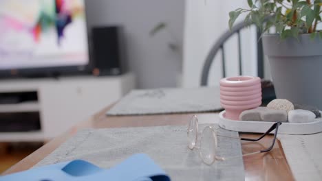 home workout with dumbbells and resistance band