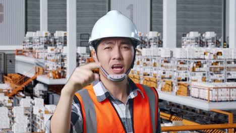 angry warehouse worker