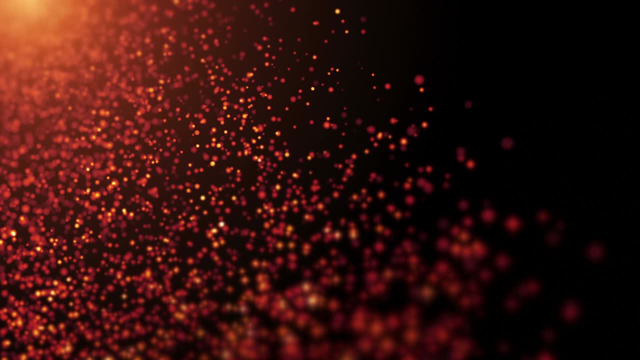 partículas blancas en fondo azul 4k bucle sin costuras