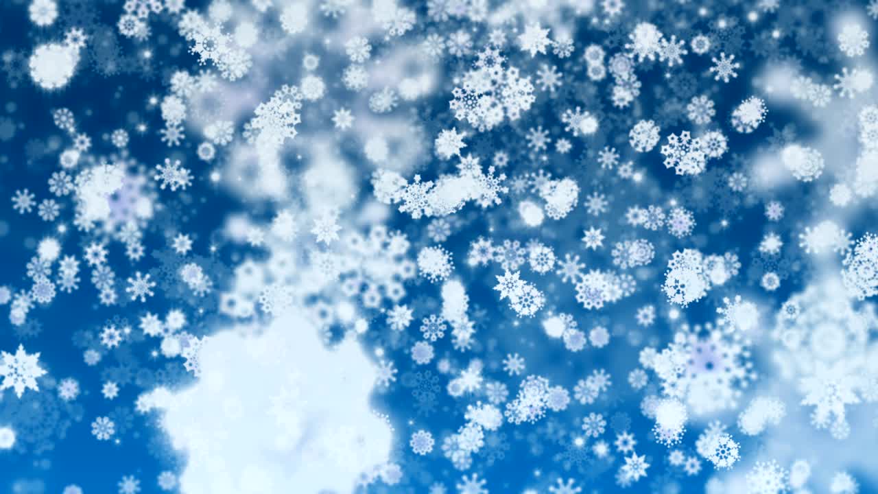 4k 스노우플레이크 루프 배경